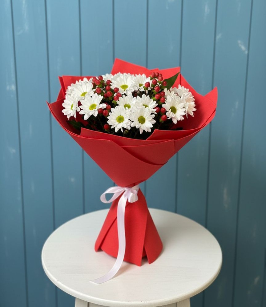 Букет цветов из: Хризантемы в Линёво Волгоградской области