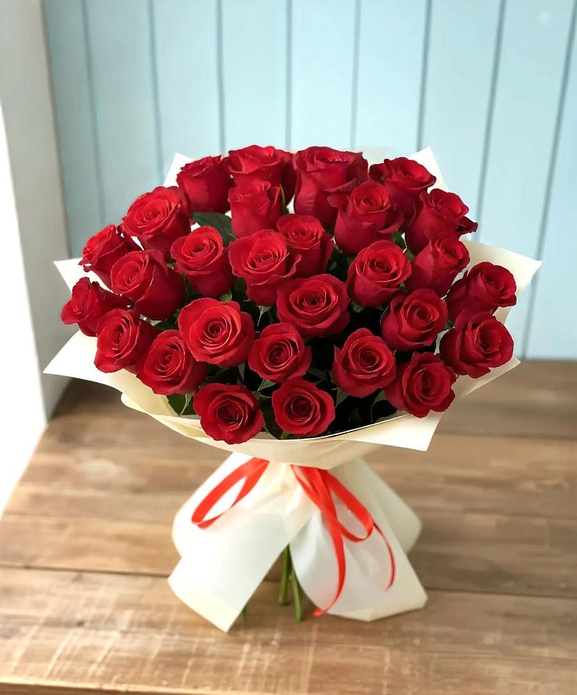 Букет 29 Красных роз в Линёво Волгоградской области