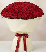 Букет 101 Красная роза Милано в Линёво Волгоградской области