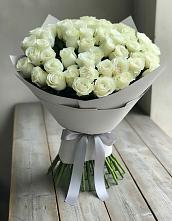 Букет 35 Белых роз в Линёво Волгоградской области