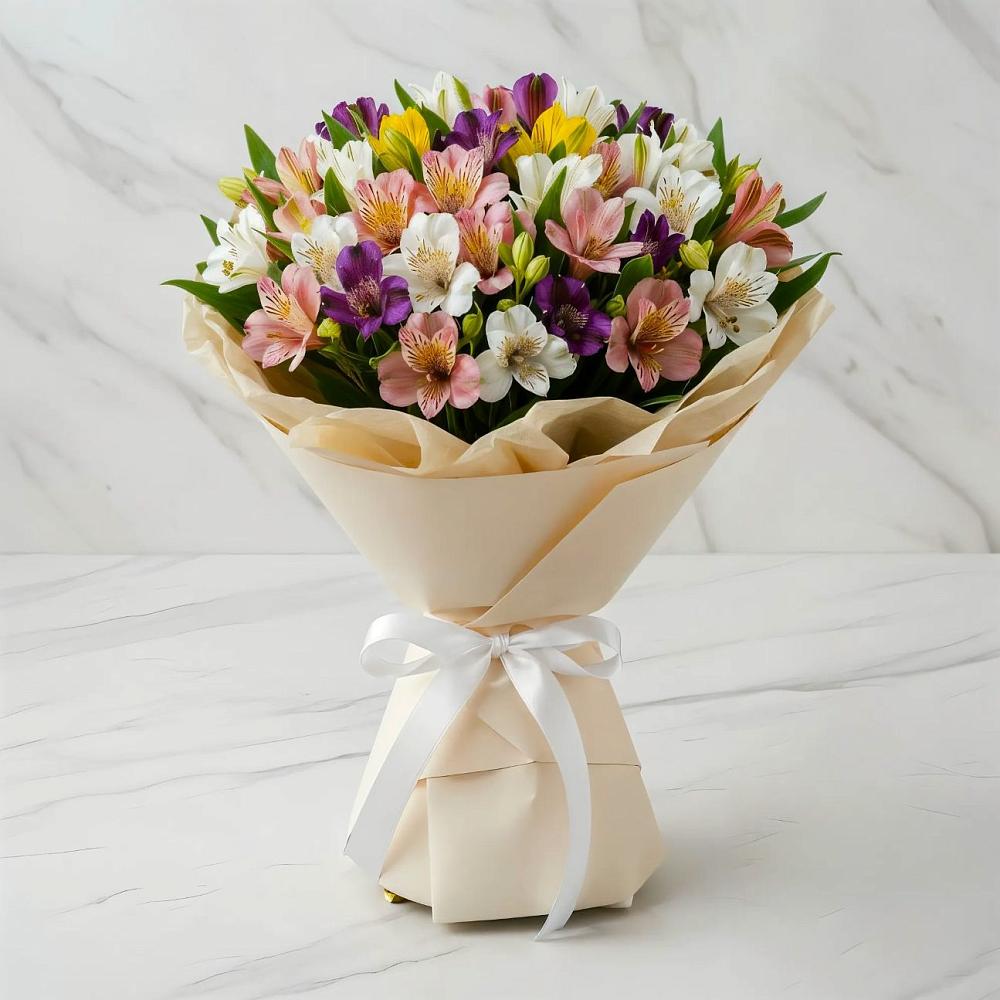 Букет цветов из: Альстромерии в Линёво Волгоградской области