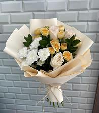 Букет цветов из:  Розы и Хризантемы в Линёво Волгоградской области