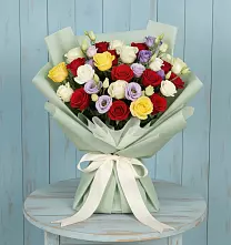 Букет цветов из:  Розы в Линёво Волгоградской области