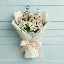 Букет цветов из:  Альстромерии в Линёво Волгоградской области