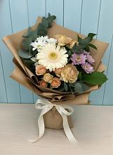 Букет цветов из:  Герберы и Хризантемы в Линёво Волгоградской области