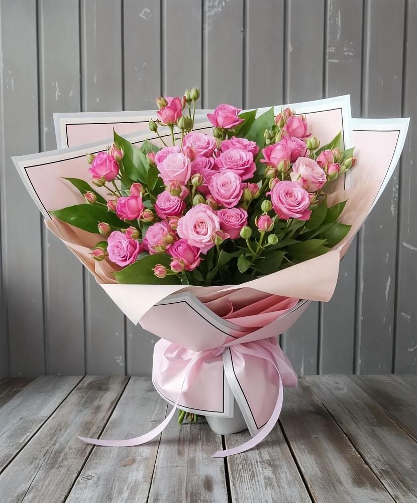 Букет Розовый кустик в Линёво Волгоградской области