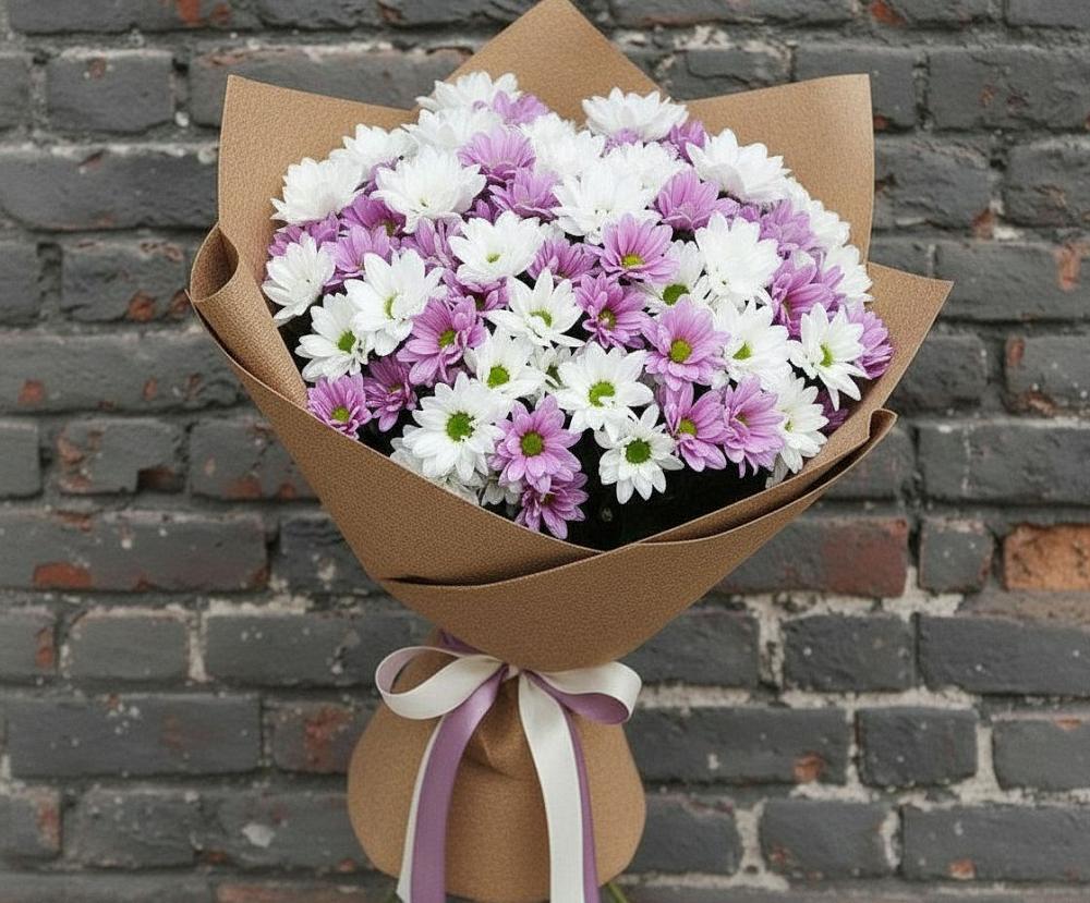 Букет цветов из: Хризантемы в Линёво Волгоградской области