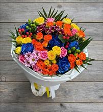 Букет цветов из:  Розы и Хризантемы в Линёво Волгоградской области