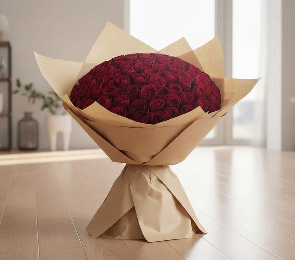 Букет 101 Красная роза в Линёво Волгоградской области