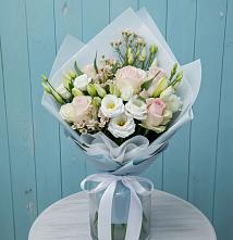 Букет цветов из:  Розы и Лизиантусы в Линёво Волгоградской области
