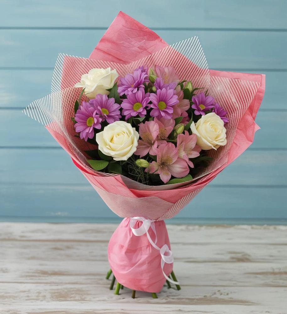 Букет цветов из: Герберы в Линёво Волгоградской области