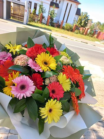 Букет цветов из: Герберы в Линёво Волгоградской области