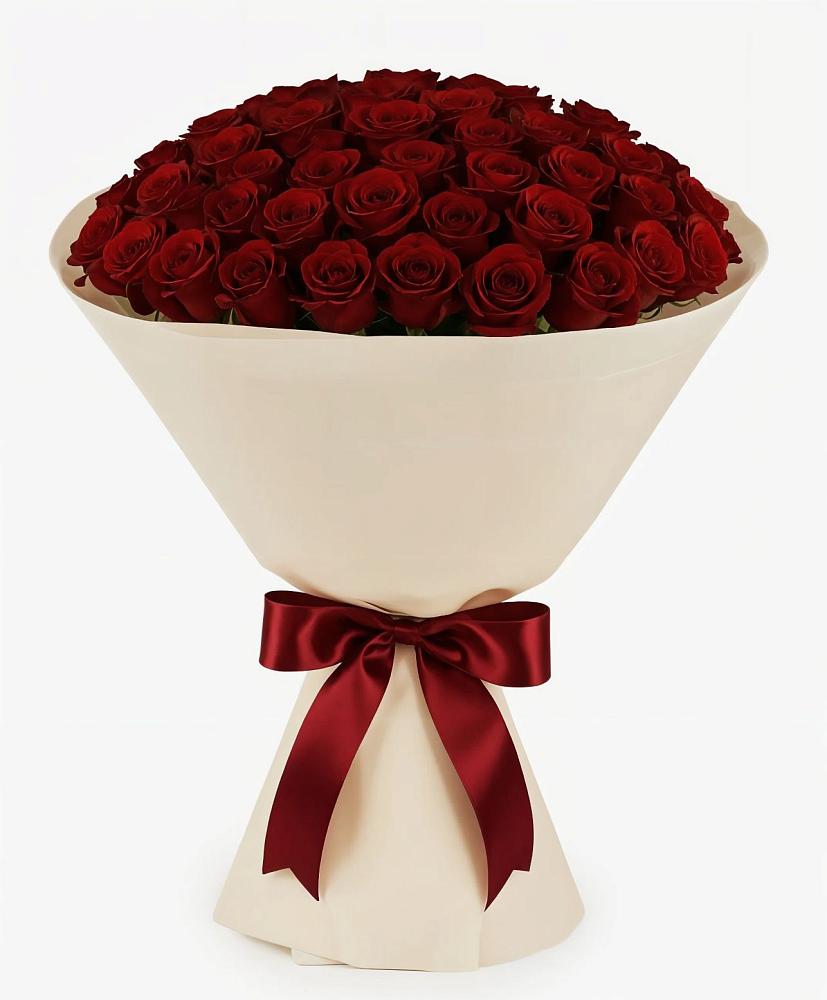 Букет 101 Бордовая роза Блэк Бакарра в Линёво Волгоградской области